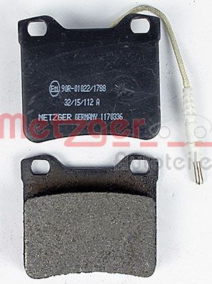 METZGER 1170336 Bremsbelagsatz, Scheibenbremse